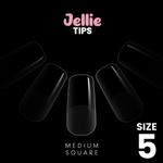 Halo Jellie Nail Tips Medium Square, Sizes 5, 50 One Size