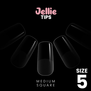 
            
                Load image into Gallery viewer, Halo Jellie Nail Tips Medium Square, Sizes 5, 50 One Size
            
        