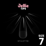 Halo Jellie Nail Tips Stiletto, Sizes 7, 50 One Size