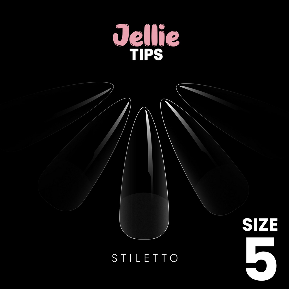 Halo Jellie Nail Tips Stiletto, Sizes 5, 50 One Size
