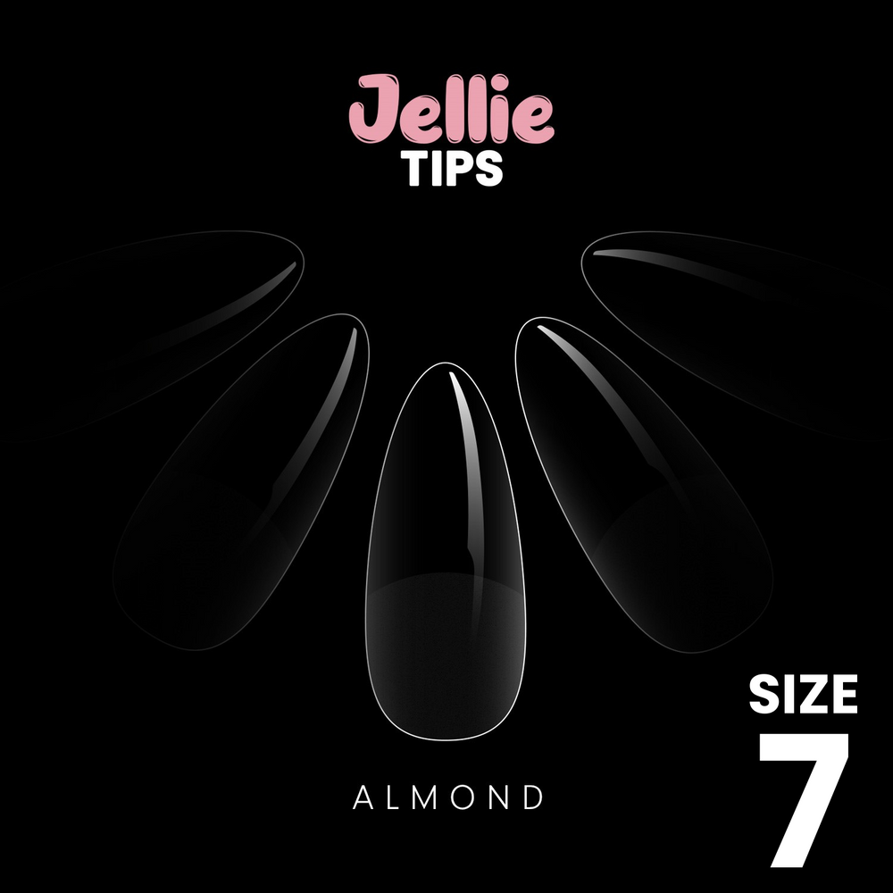 Halo Jellie Nail Tips Almond, Sizes 7, 50 One Size
