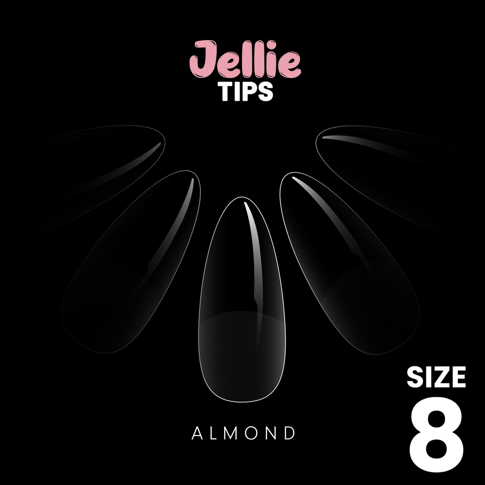 Halo Jellie Nail Tips Almond, Sizes 8, 50 One Size