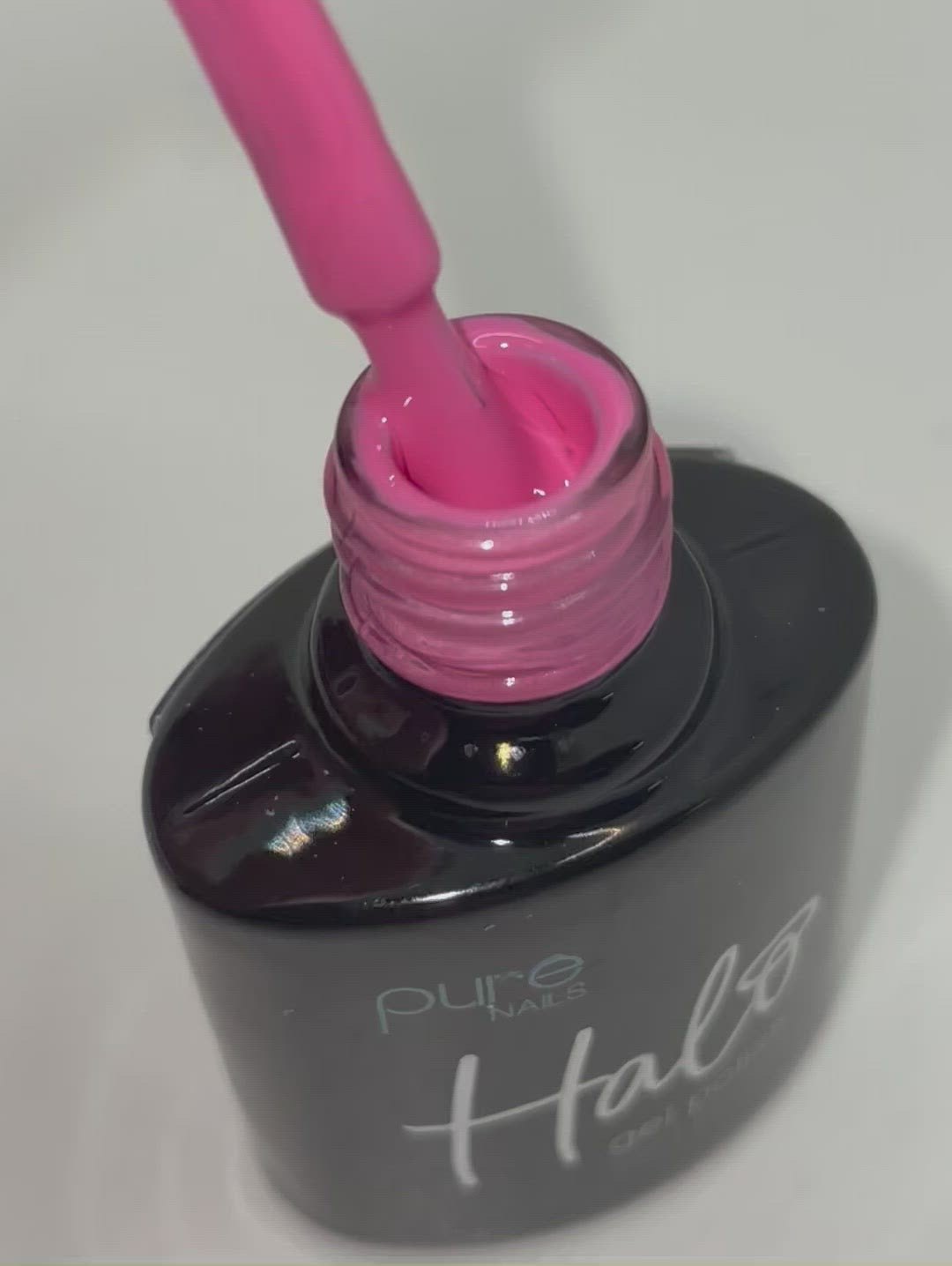 Product video of Pure Nails' Halo gel polish in shade 'Pink'