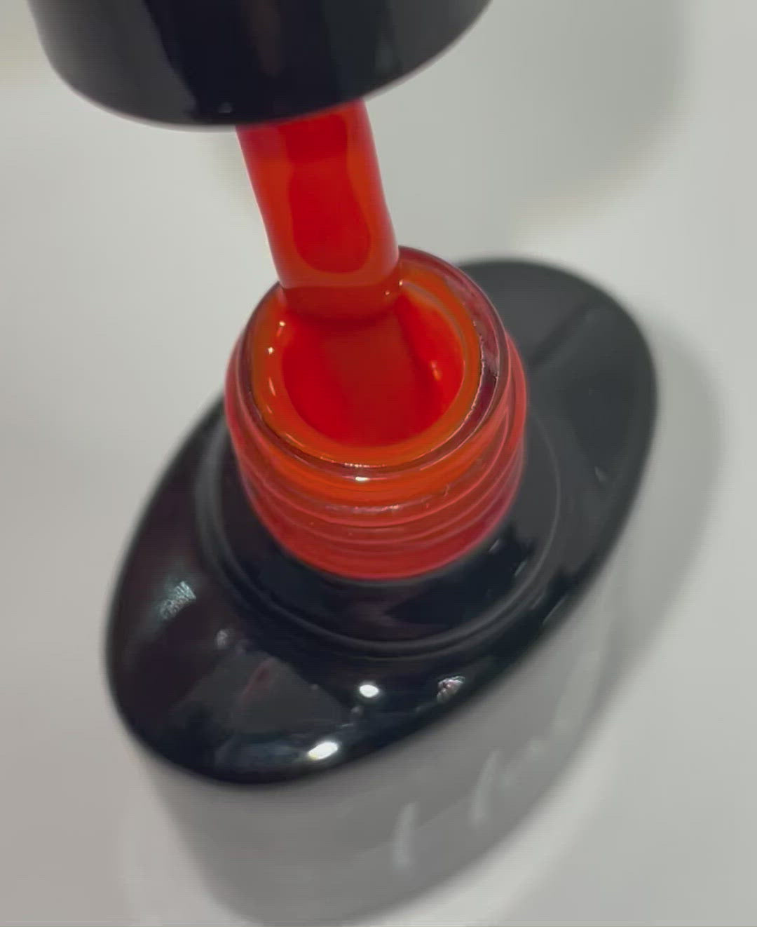 Product video of Pure Nails' Halo gel polish in shade 'Burnt Orange'