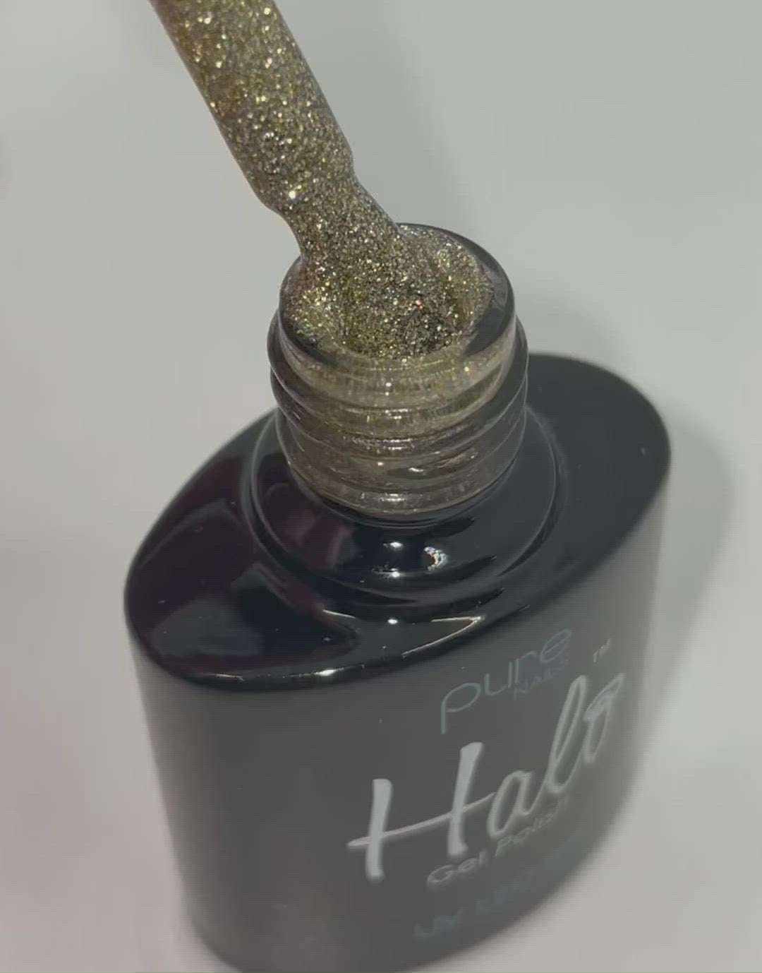 Halo Gel Polish 8ml White Gold Sparkle