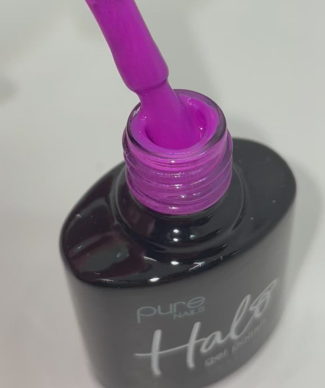 Product video of Pure Nails' Halo gel polish in the shade 'Orchid' 