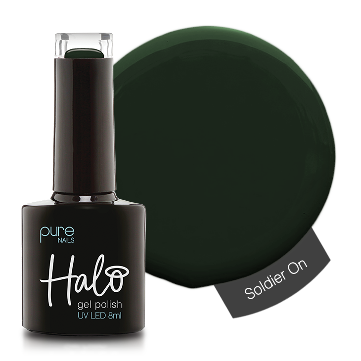 
            
                Load image into Gallery viewer, Halo Gel Polish 8ml Soldier On
            
        