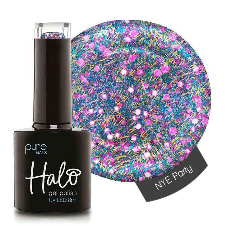 
            
                Load image into Gallery viewer, Halo Gel Polish 8ml NYE Party
            
        