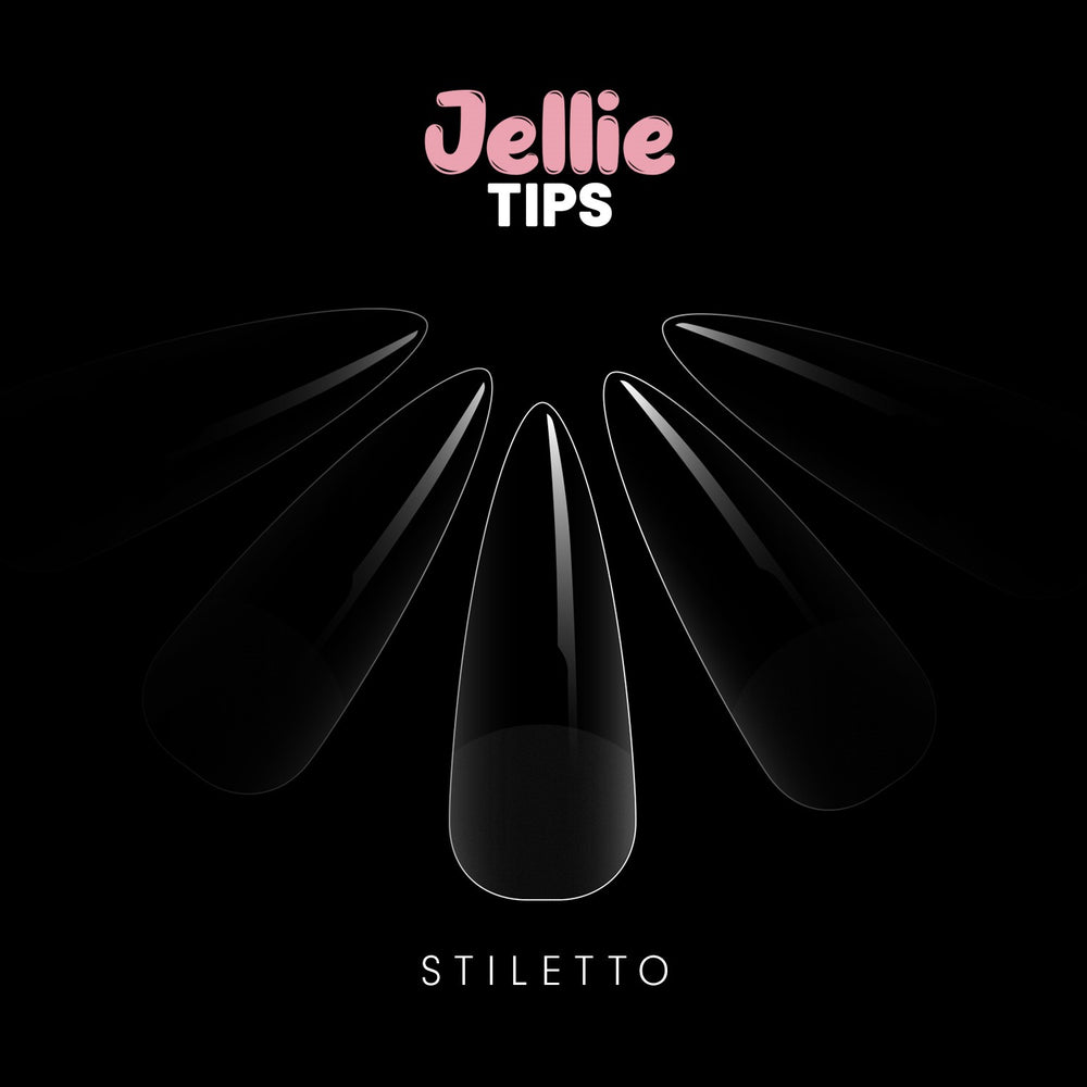Halo Jellie Nail Tips Stiletto, Sizes 0-11, 480 Mixed Sizes