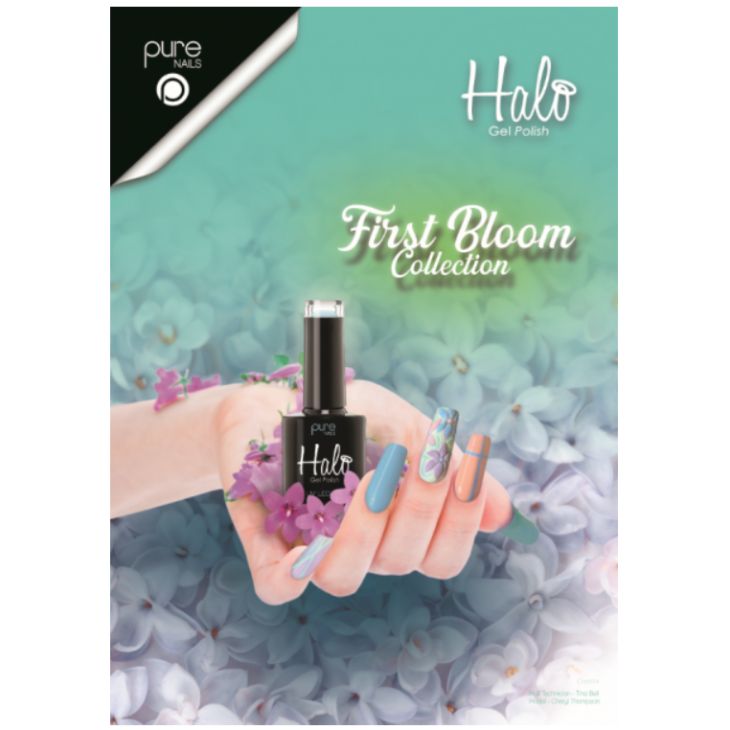 Halo Gel Polish Salon Poster First Bloom